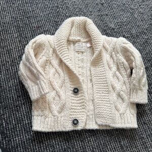Zara Kids Baby Unisex Cable Knit Cardigan Sweater